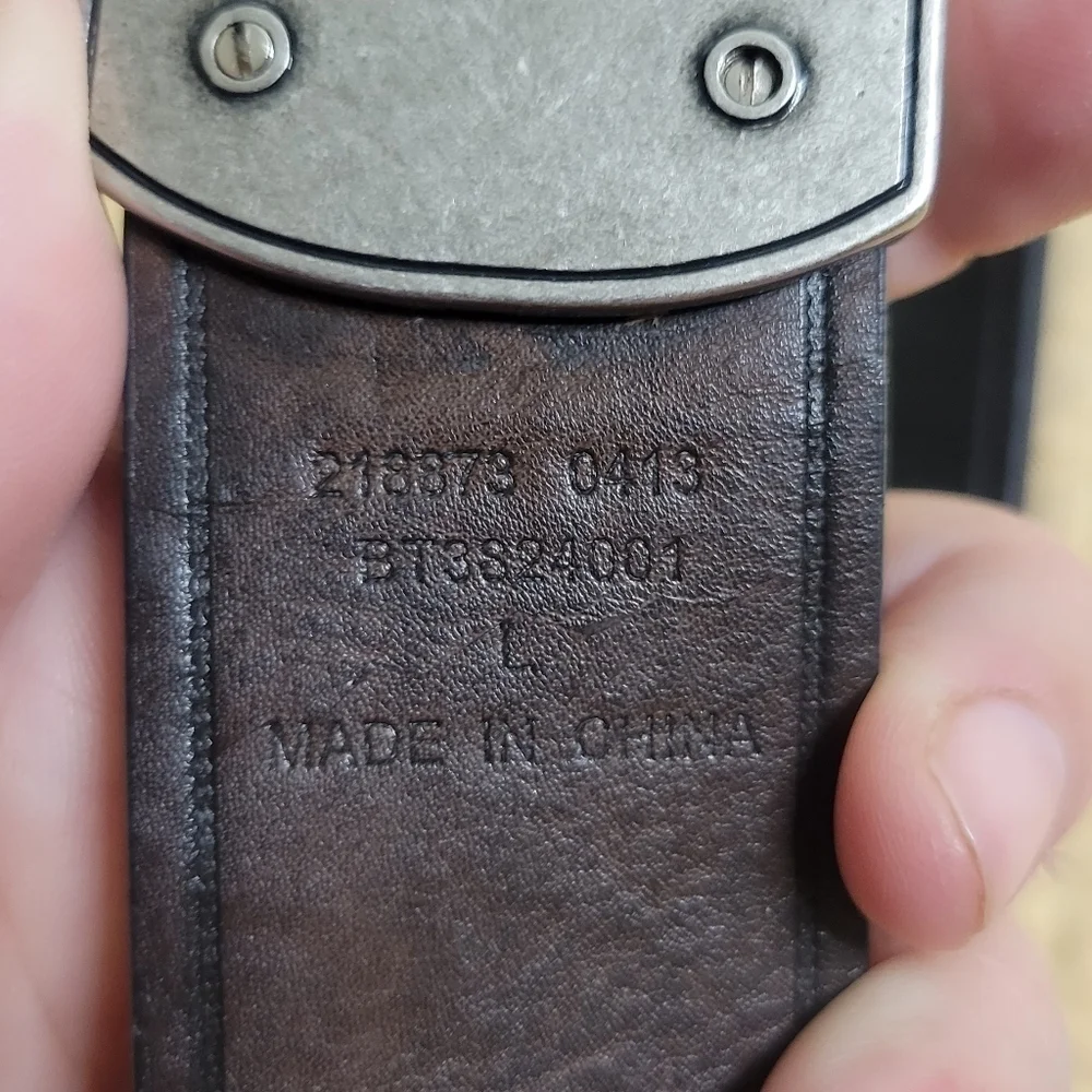 Fossil black leather